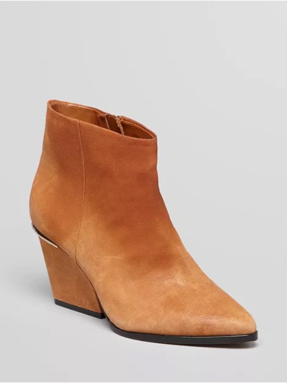 Boutique 9 Pointed Toe Wedge Booties - Isoke Low Heel Size 9